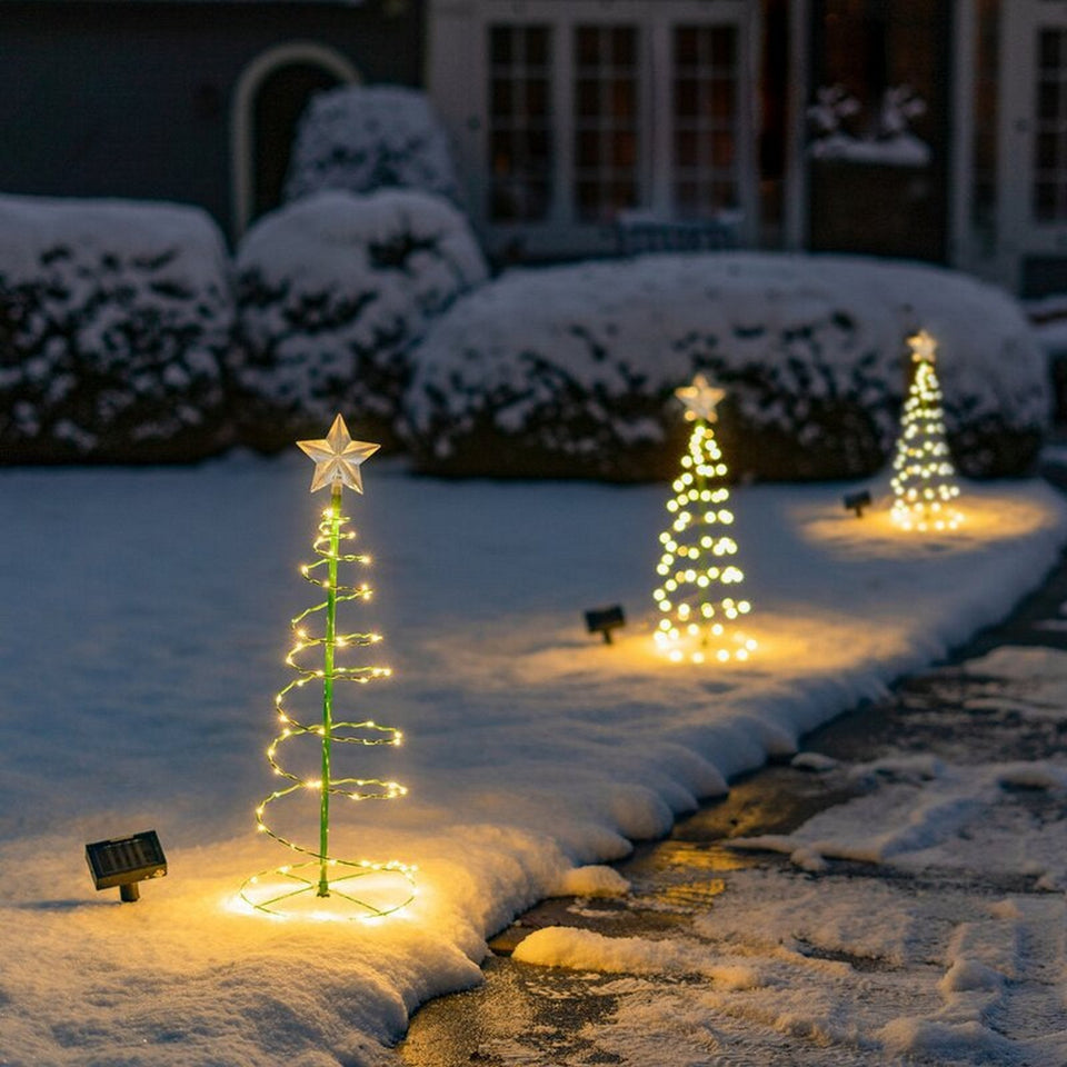 Solar LED-Weihnachtsbaum, Gartendeko, – Wohn Perle